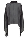 NÜ FRANKIE poncho Ponchos Schwarz