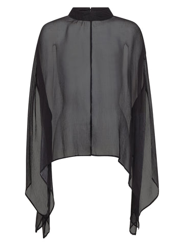 NÜ FRANKIE poncho Ponchos Schwarz