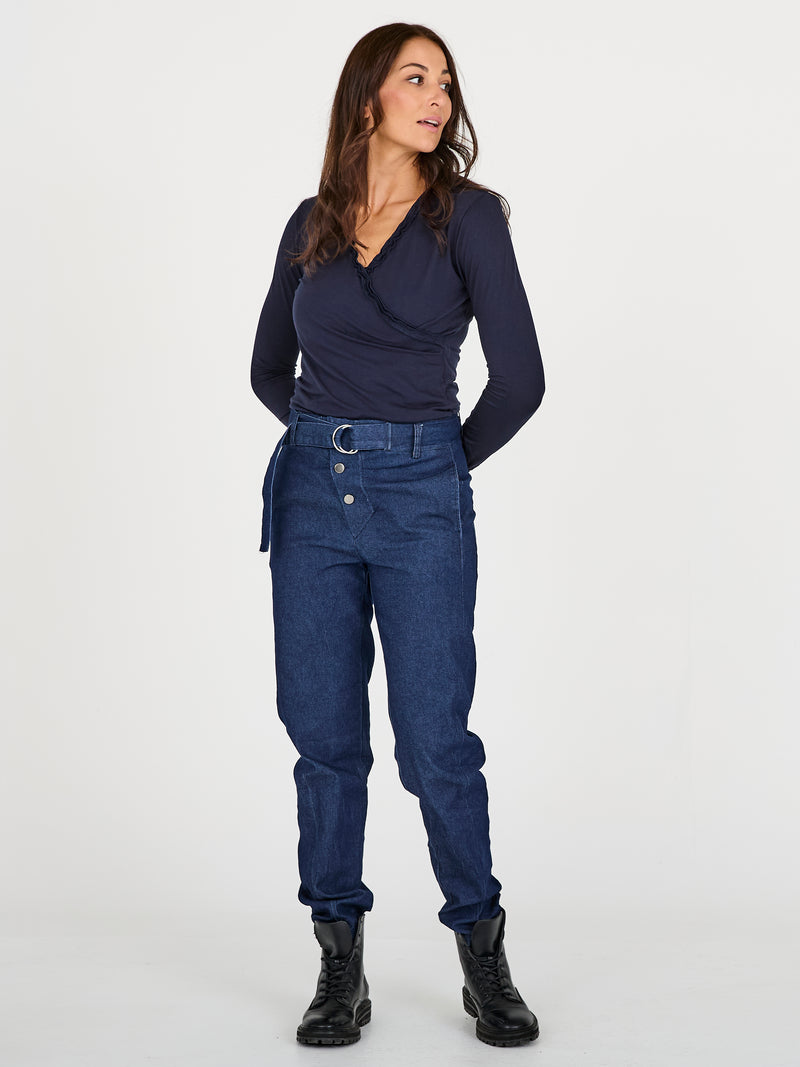NÜ Jane Trousers Denim Trousers 486 Denim