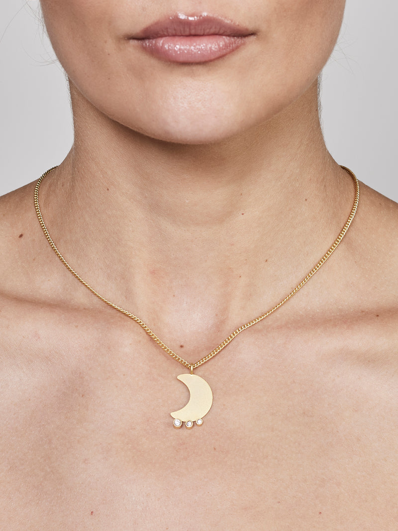 NÜ Moons No. 2 Halskette Jewellery 011 Gold