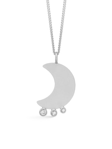 NÜ Moons No. 2 Halskette Jewellery 022 Silver