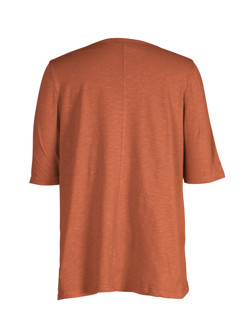 NÜ OAKLEE Oversize T-Shirt Tops und T-shirts 286 Mocca Mousse