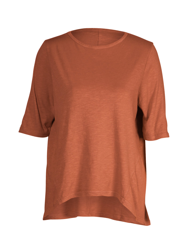 NÜ OAKLEE Oversize T-Shirt Tops und T-shirts 286 Mocca Mousse
