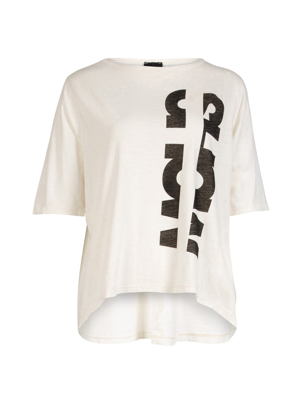 NÜ OAKLEE Oversize T-Shirt Tops und T-shirts 110 Creme