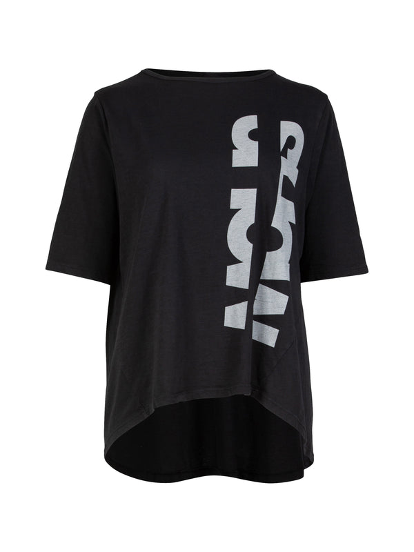 NÜ OAKLEE Oversize T-Shirt Tops und T-shirts Schwarz