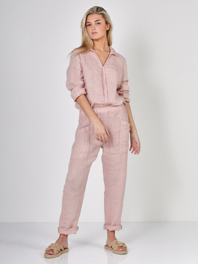 NÜ POLETTE Leinenhose Hosen 603 Ash Rose