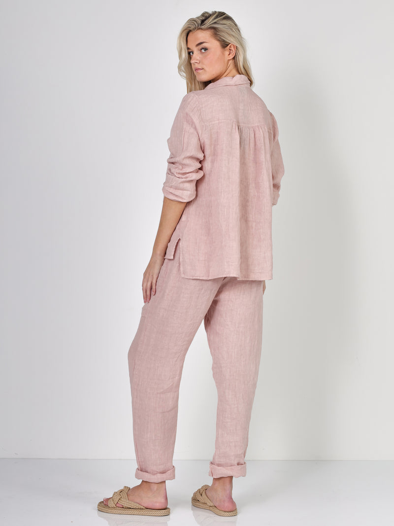 NÜ POLETTE Leinenhose Hosen 603 Ash Rose