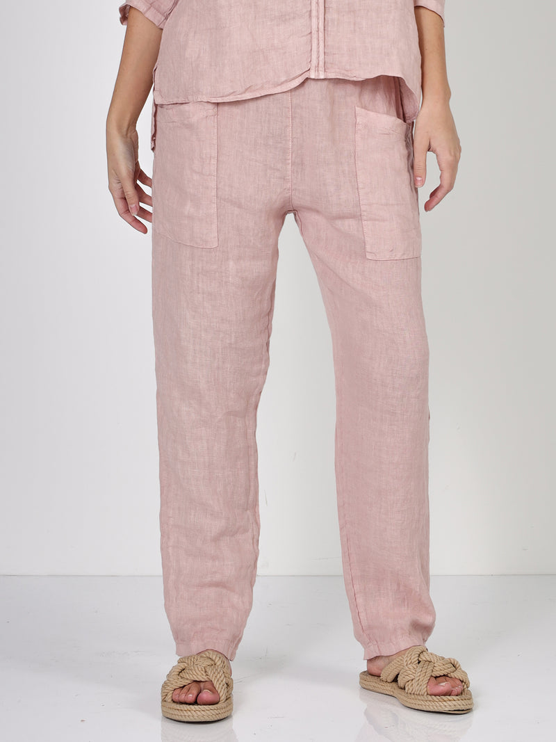 NÜ POLETTE Leinenhose Hosen 603 Ash Rose