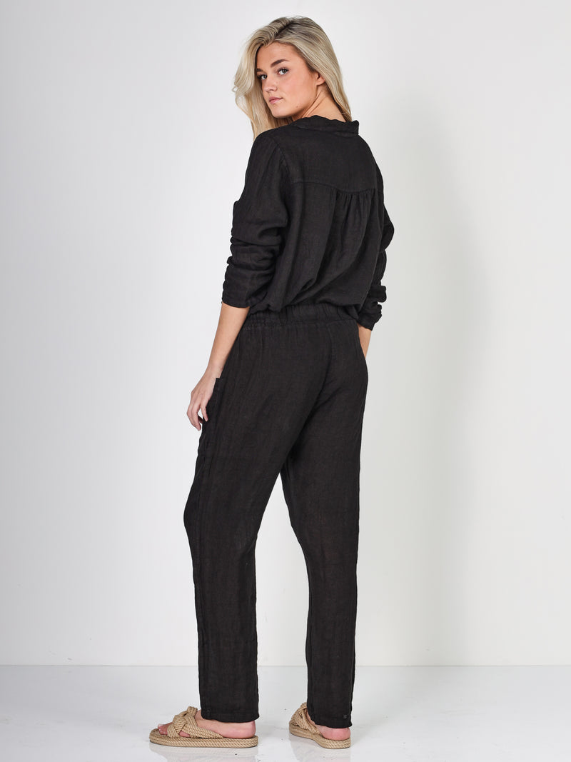 NÜ POLETTE Leinenhose Hosen Schwarz