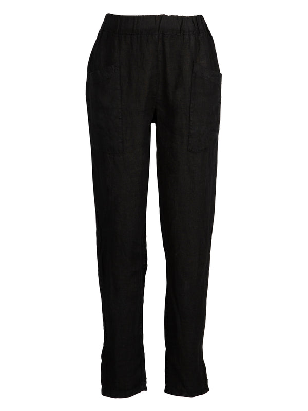 NÜ POLETTE Leinenhose Hosen Schwarz
