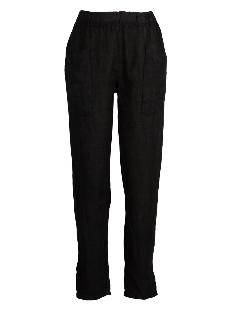 NÜ POLETTE Leinenhose Hosen Schwarz