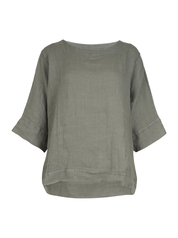 NÜ POLETTE Leinenbluse Blusen 393 Army