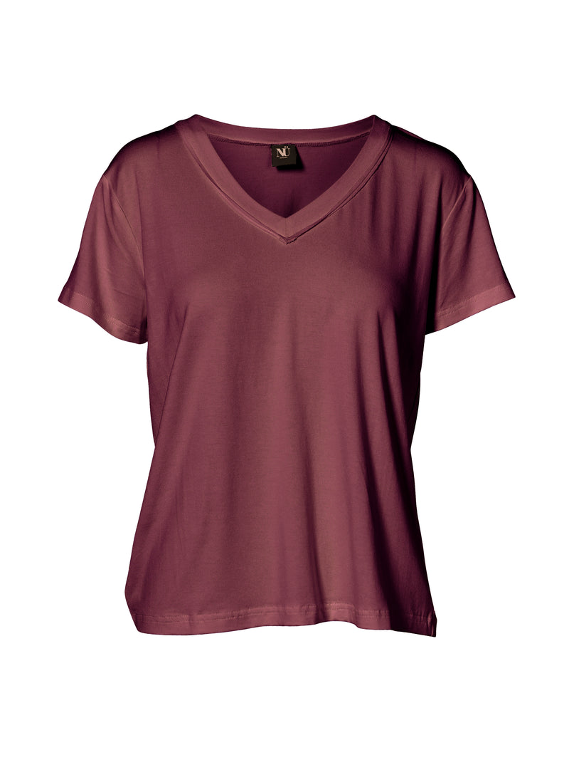 NÜ RUTH T-Shirt Tops und T-shirts 692 Dark plum