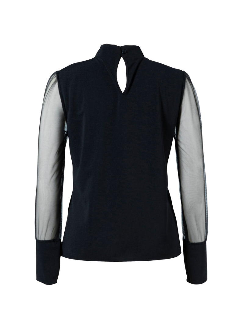 NÜ SAFINA Bluse Blusen Schwarz