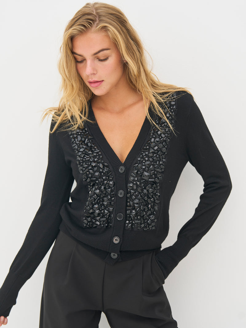 NÜ Strick-Cardigan BETINA Cardigans Schwarz