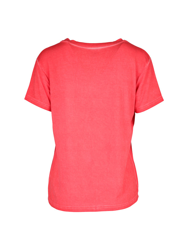 NÜ TENNA T-Shirt mit V-Ausschnitt Tops und T-shirts 627 Bright red