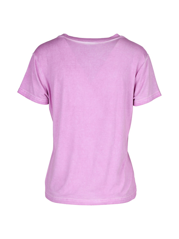 NÜ TENNA T-Shirt mit V-Ausschnitt Tops und T-shirts 634 Pink Mist