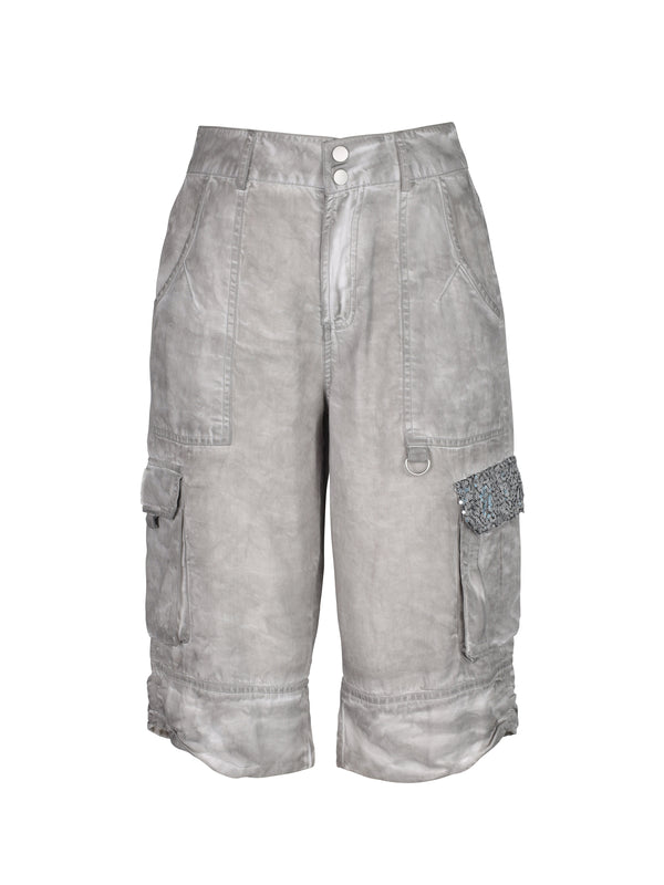 NÜ TERRA Bermudashorts im Cold-Dye-Look Shorts 910 kit
