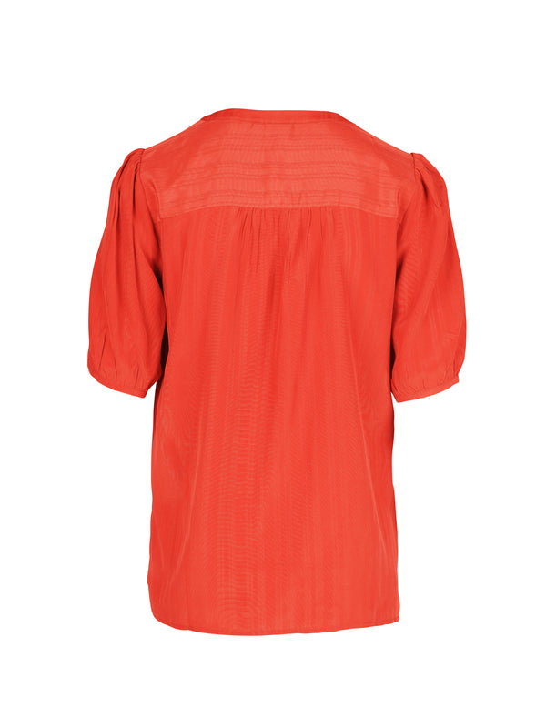 NÜ TIPPIE Top mit Streifendetails Tops und T-shirts 627 Bright red