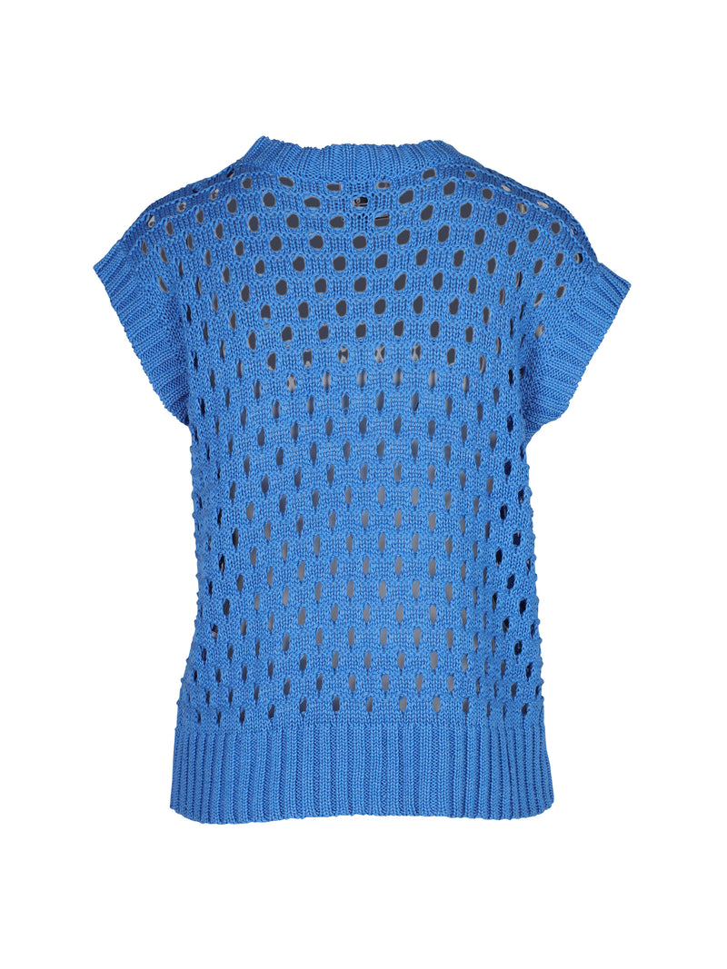 NÜ TITTI Stricktop Tops und T-shirts 434 fresh blue