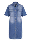NÜ ENO Denim Kleid Kleider 481 Denim blue