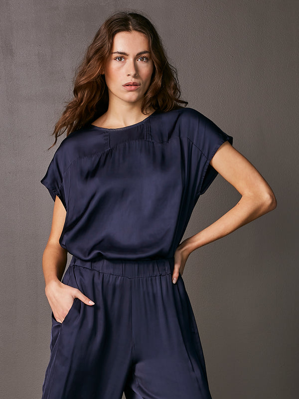 NÜ VALINA Bluse Blusen 482 Classic Navy