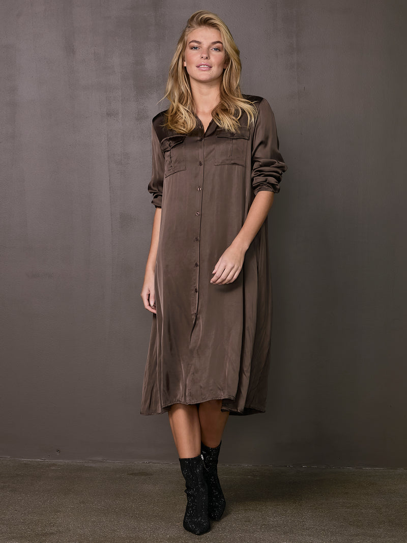 NÜ VALINA Kleid Kleider 224 Dark Brown