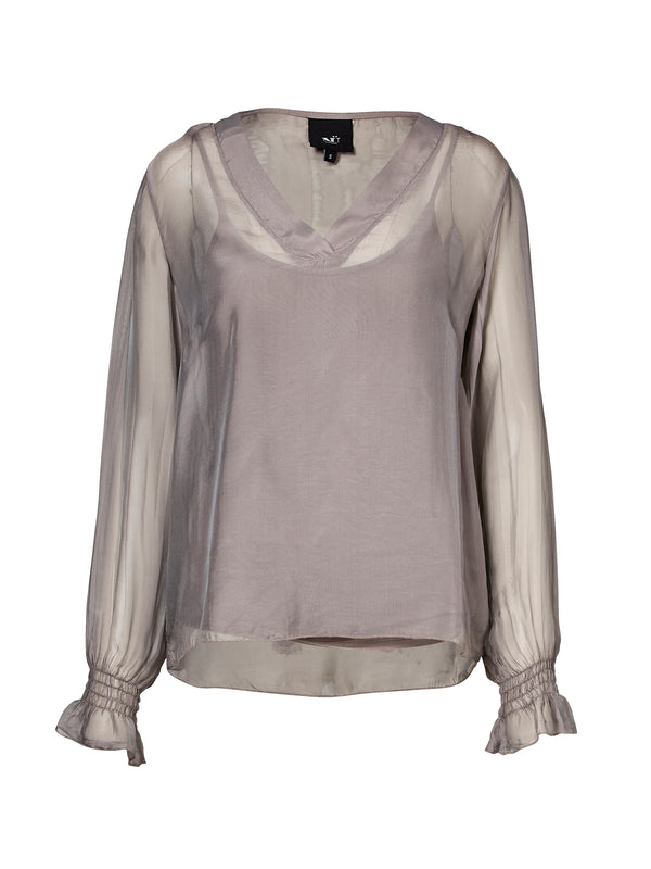 NÜ VANINA Bluse Blusen 901 Grey