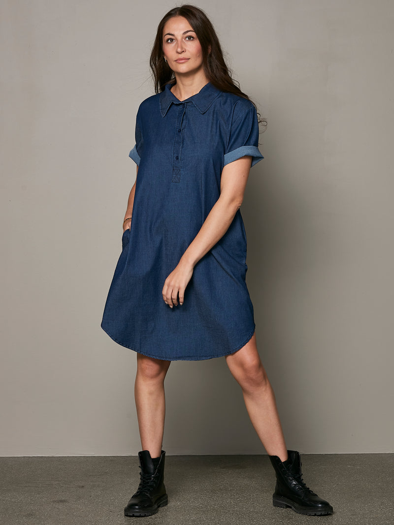 NÜ VELA Kleid Kleider 486 Denim