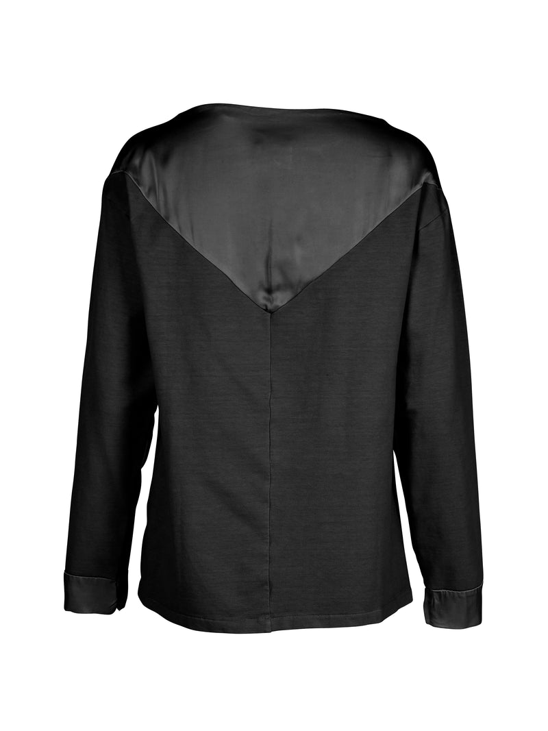 NÜ VELMA Bluse Blusen Schwarz