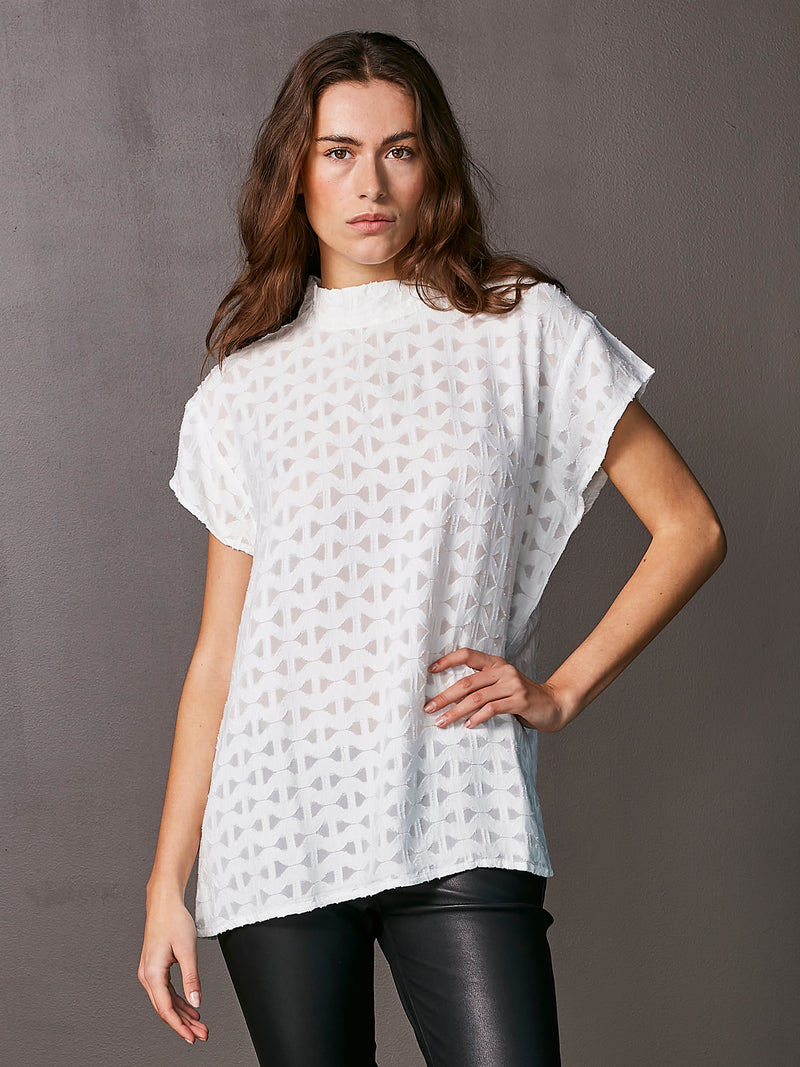 NÜ VIDA Oberteil Tops und T-shirts 110 Creme