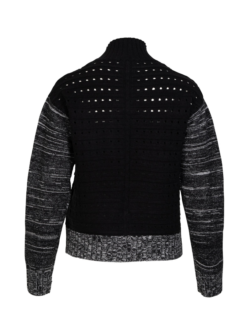 NÜ VILKE Strickpullover Strick 000 Solid black