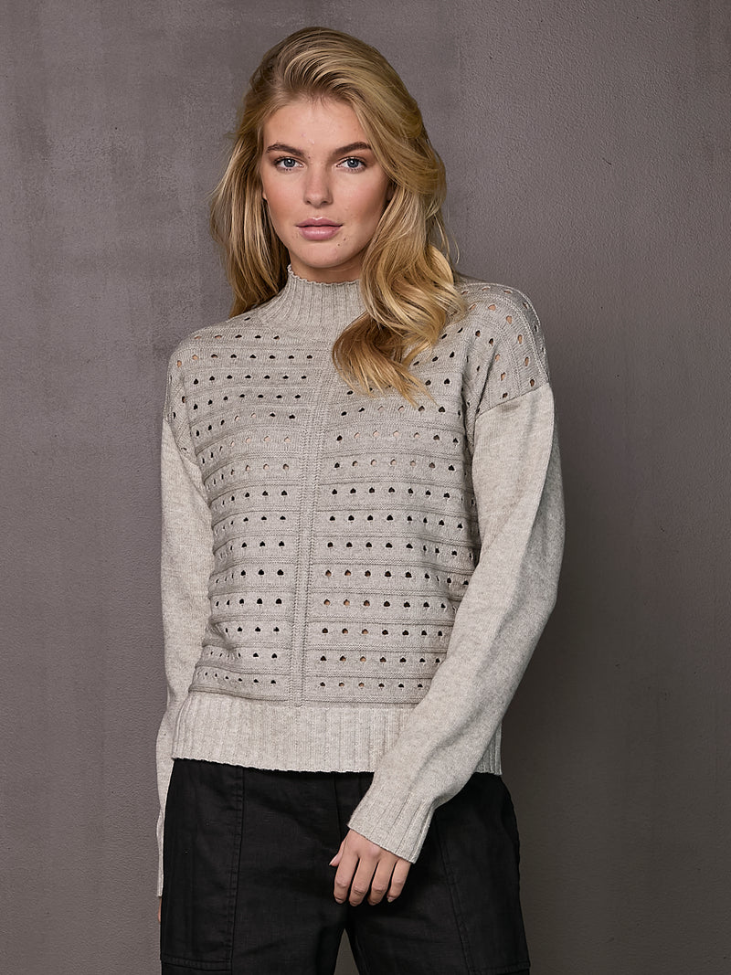 NÜ VILKE Strickpullover Strick 901 Grey