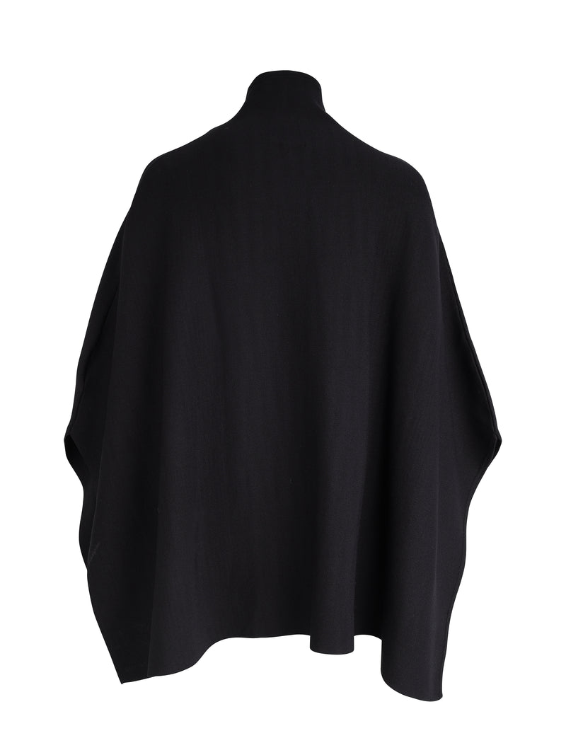 NÜ XIAO Poncho Ponchos Schwarz