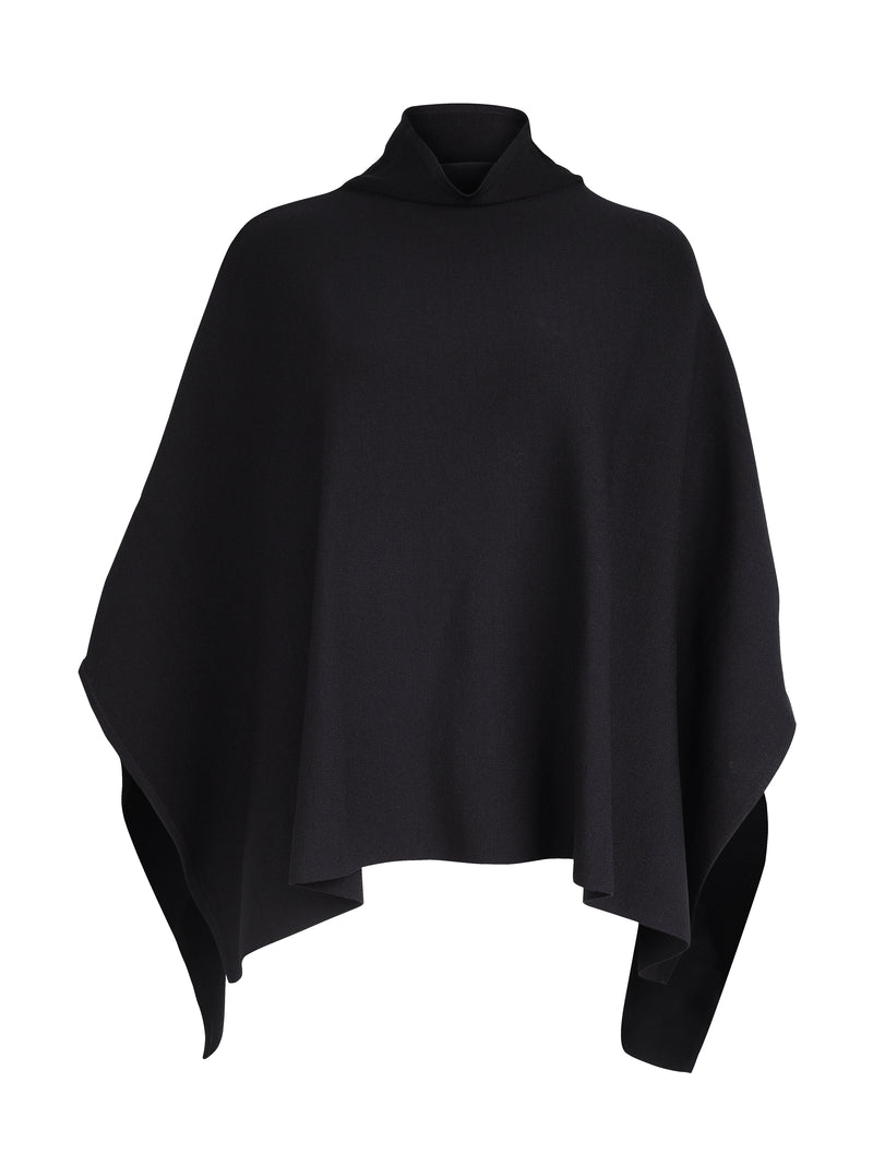 NÜ XIAO Poncho Ponchos Schwarz