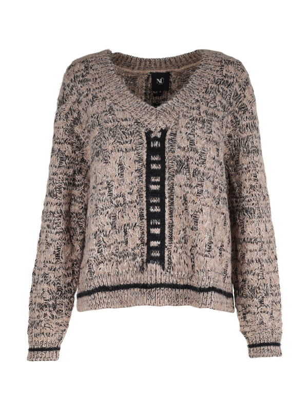 NÜ XIN Strickpullover Blusen 151 Elm Wood mix