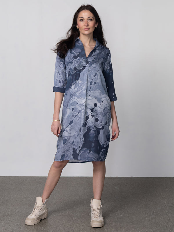 NÜ XOEY Tunika-Kleid Kleider 402 Blue mix