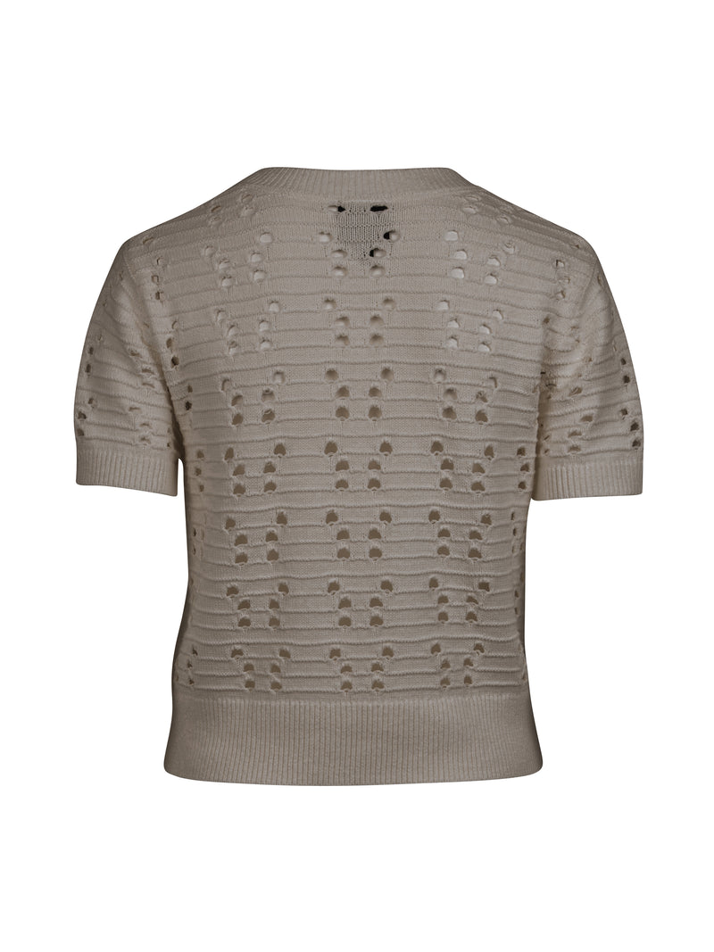 NÜ YAFFA s/s Strickbluse Blusen 230 Mud