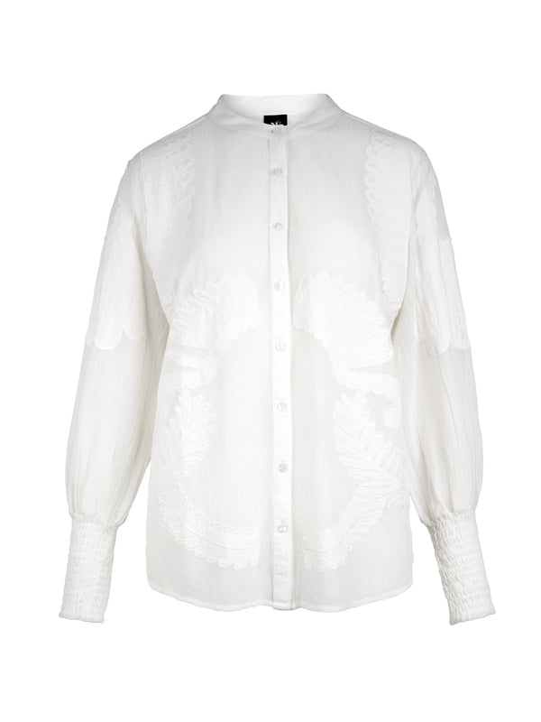 NÜ YAINA Hemd Hemdblusen 110 Creme