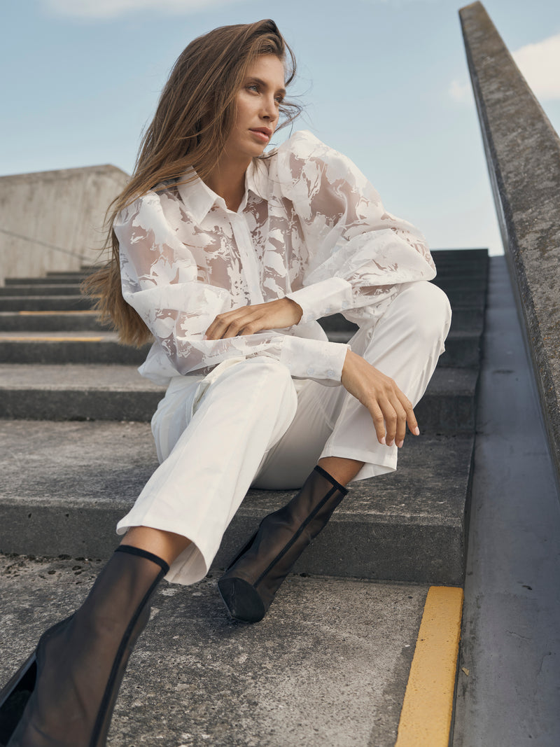 NÜ YAMINA Hemd Hemdblusen 110 Creme