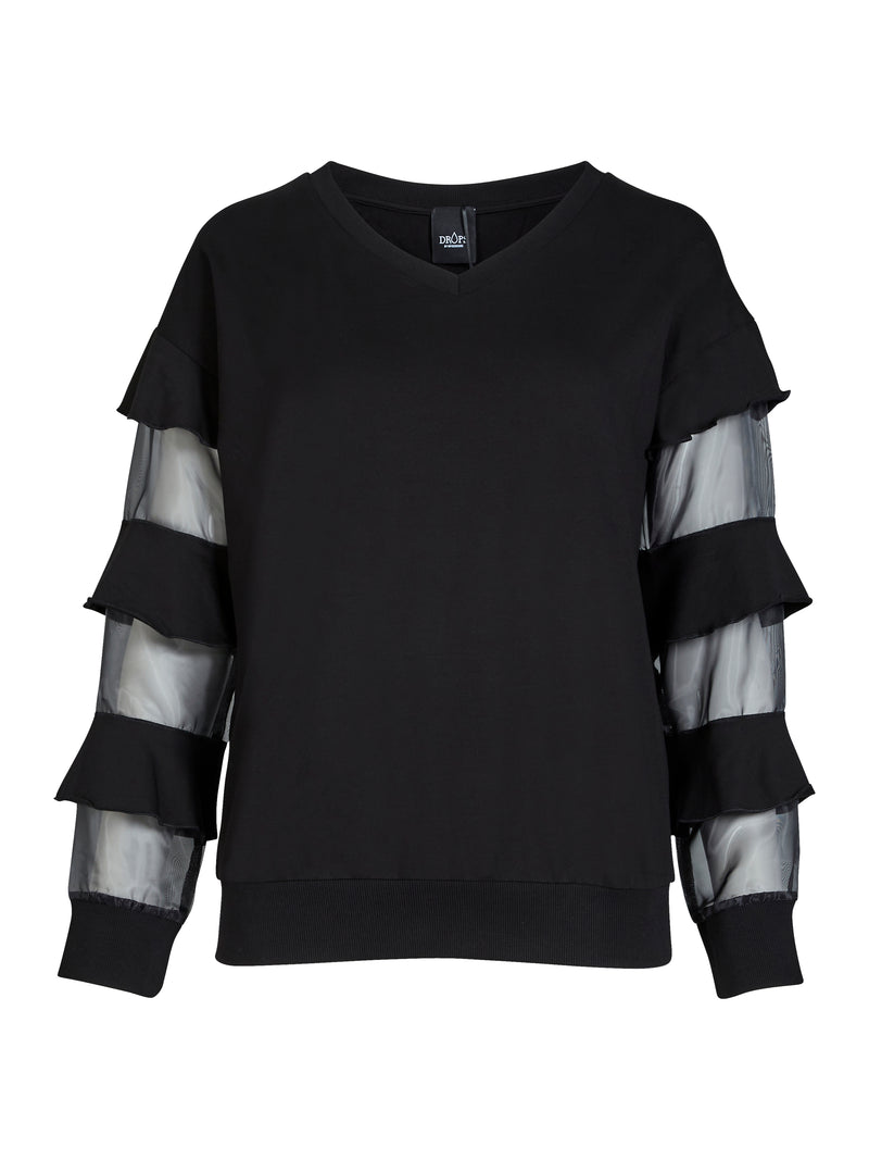 NÜ YAMIKA Bluse Blusen Schwarz