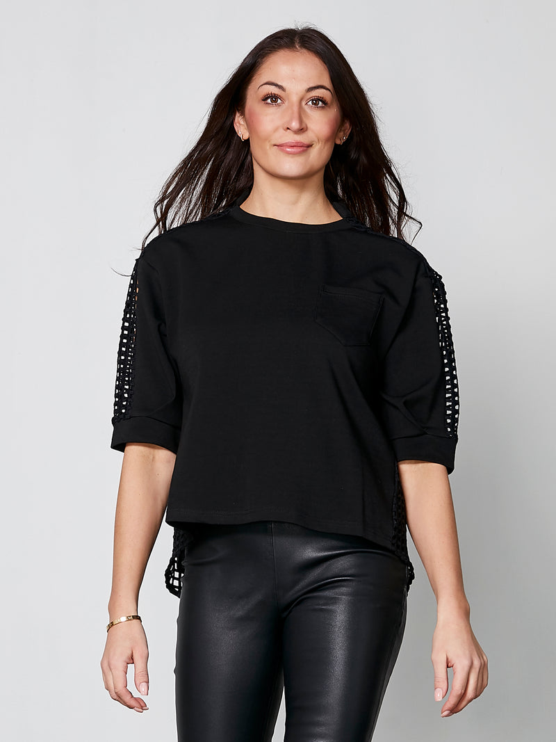 NÜ YARA Bluse Tops und T-shirts Schwarz