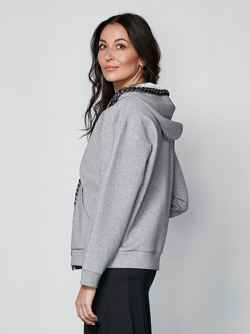 NÜ YASMA Kapuzenpullover Jacken 901 Grey