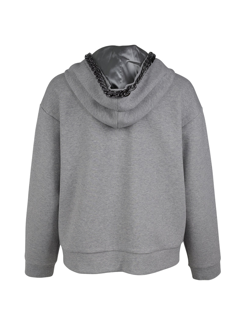 NÜ YASMA Kapuzenpullover Jacken 901 Grey