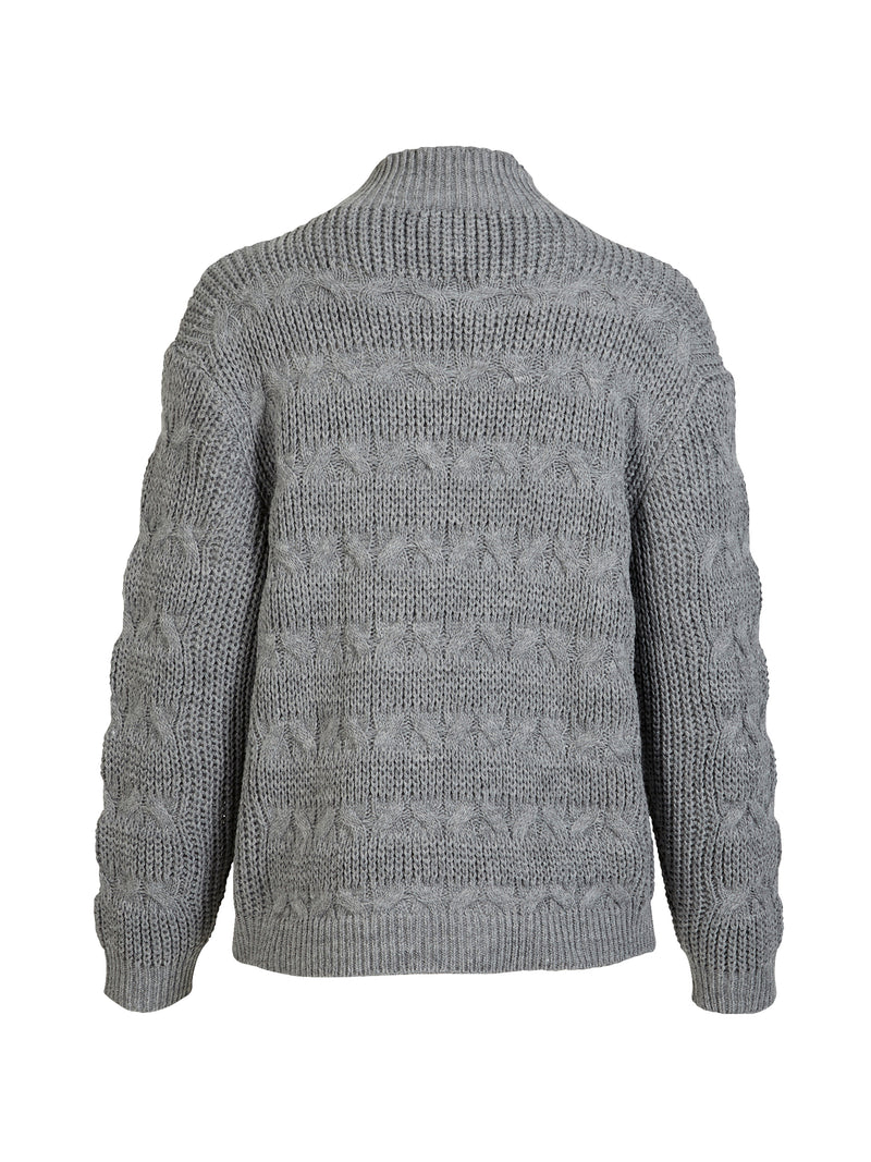 NÜ YASMIN Strickpullover Blusen 901 Grey