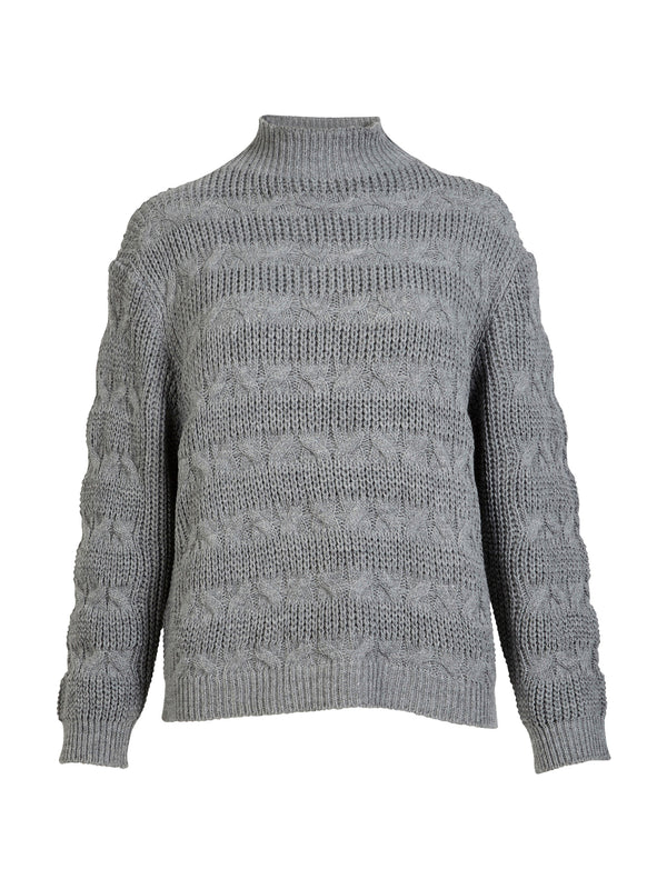 NÜ YASMIN Strickpullover Blusen 901 Grey