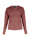 NÜ YASMI Langarm T-Shirt Tops und T-shirts 685 Berry red