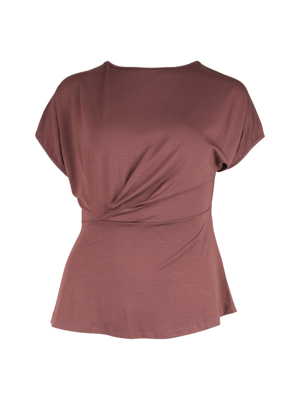 NÜ YASMI Oberteil Tops und T-shirts 685 Berry red