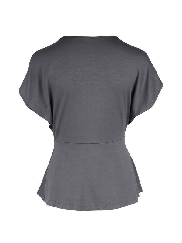 NÜ YASMI Oberteil Tops und T-shirts 987 dark grey