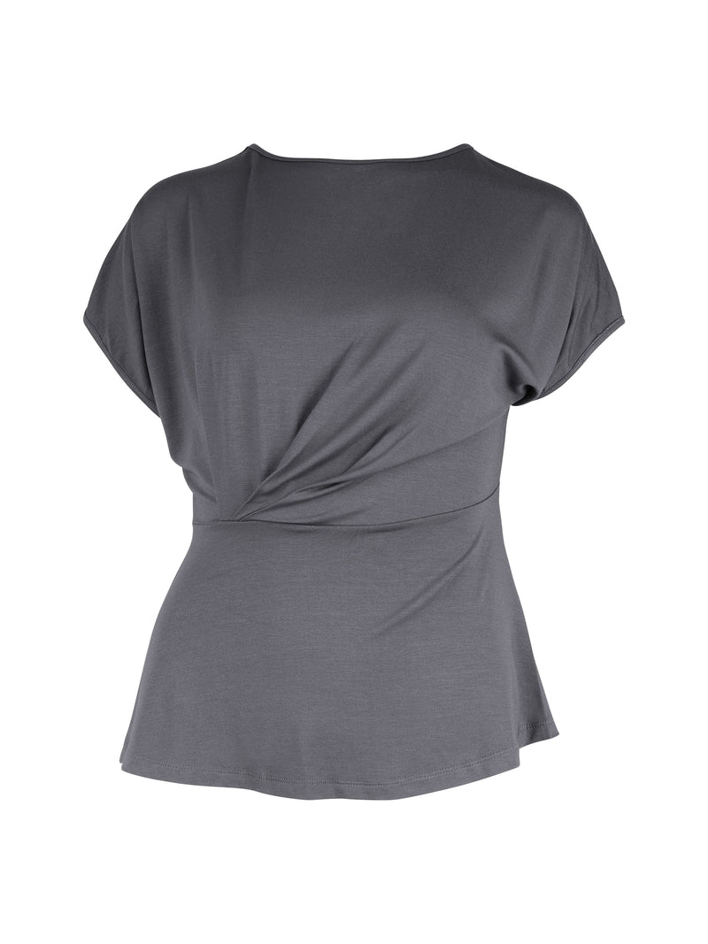 NÜ YASMI Oberteil Tops und T-shirts 987 dark grey